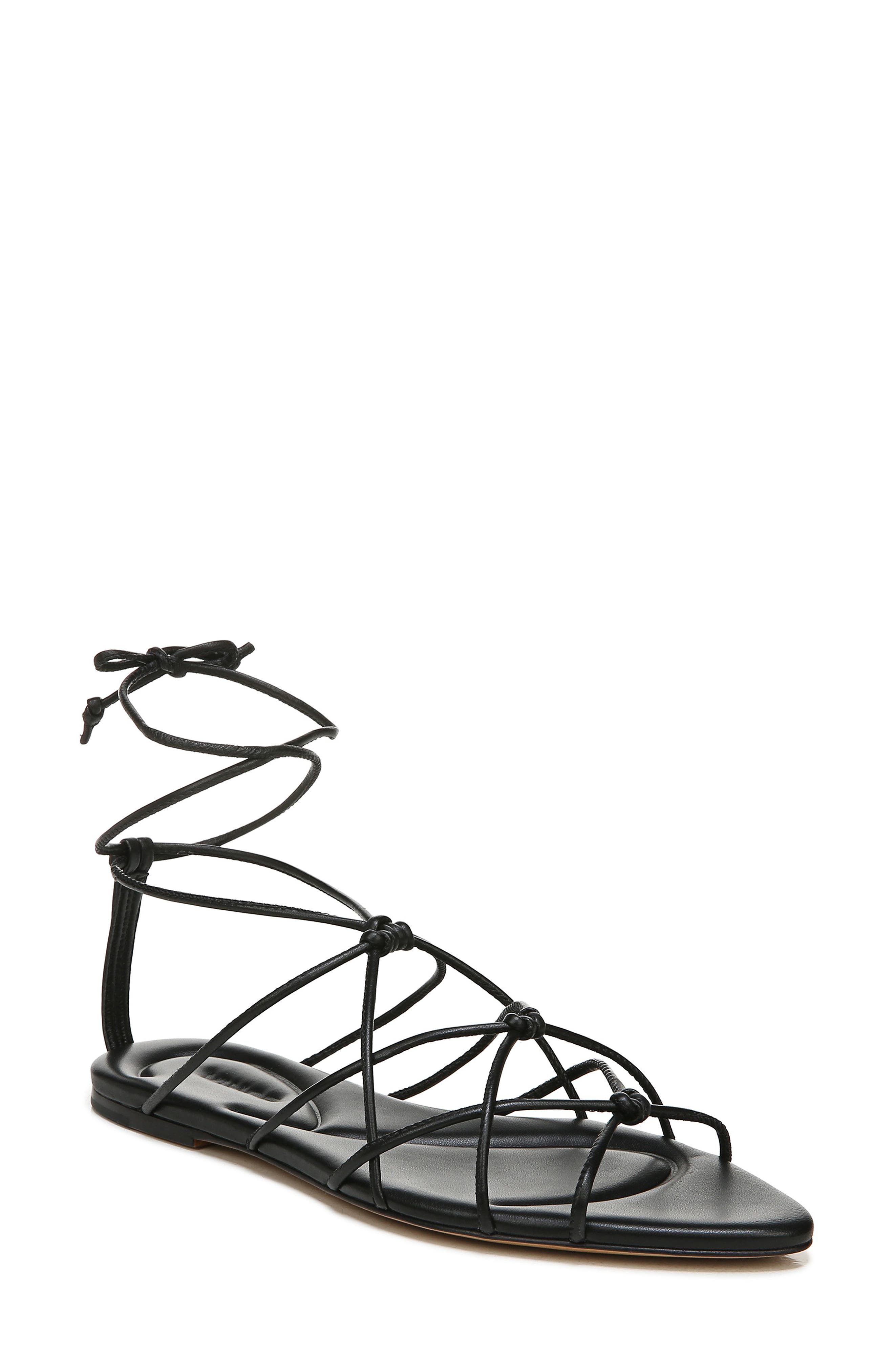 strappy flat sandals | Nordstrom